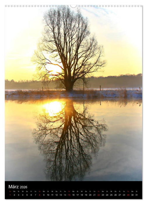 Gespiegelte Natur (CALVENDO Premium Wandkalender 2026)