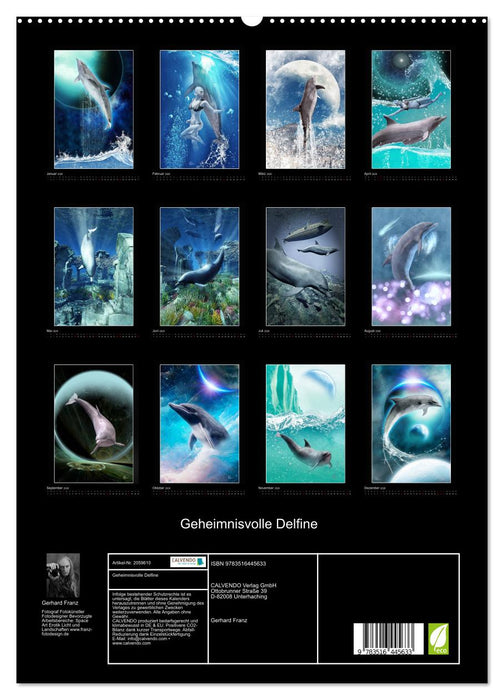 Geheimnisvolle Delfine (CALVENDO Premium Wandkalender 2026)