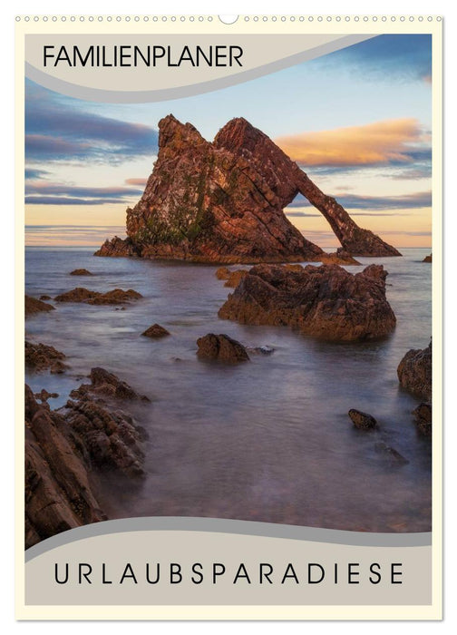 Urlaubsparadiese - Familienplaner (CALVENDO Wandkalender 2026)