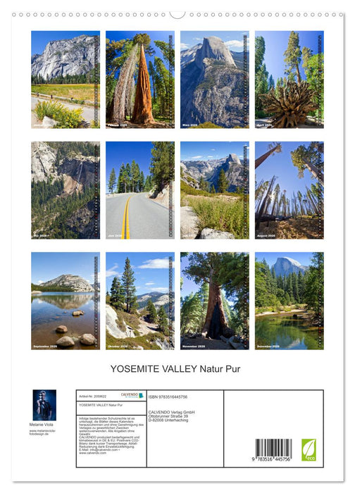 YOSEMITE VALLEY Natur Pur (CALVENDO Premium Wandkalender 2026)