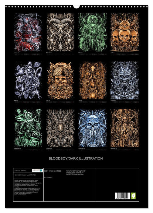 BLOODBOY/DARK ILLUSTRATION (CALVENDO Wandkalender 2026)