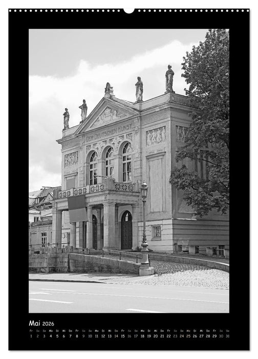 Liebenswertes München 2026 - Stilisierte Fotografien in schwarzweiß (CALVENDO Premium Wandkalender 2026)