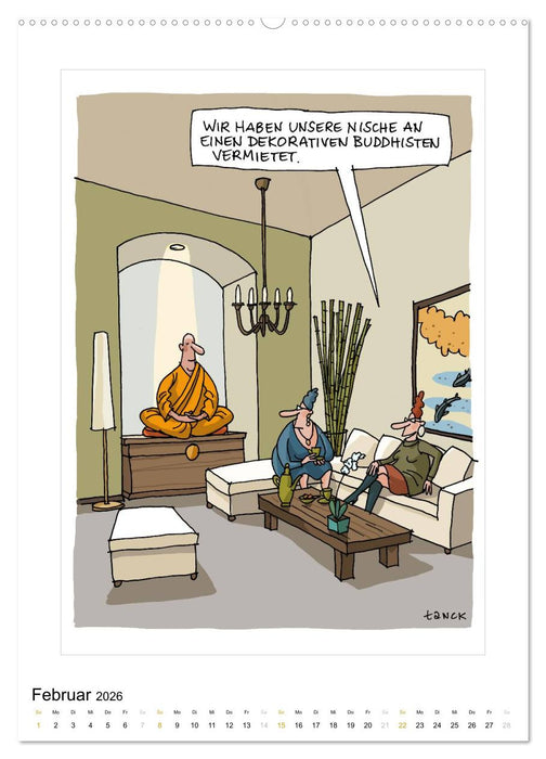 Betongold lacht - Cartoons (CALVENDO Premium Wandkalender 2026)