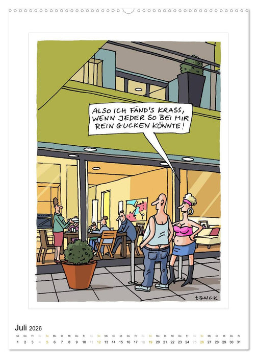 Betongold lacht - Cartoons (CALVENDO Premium Wandkalender 2026)