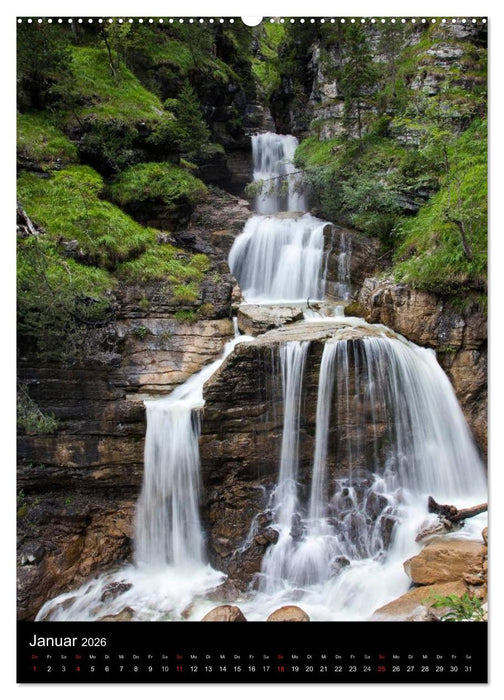 Naturblicke - Wasserfälle der Welt (CALVENDO Premium Wandkalender 2026)