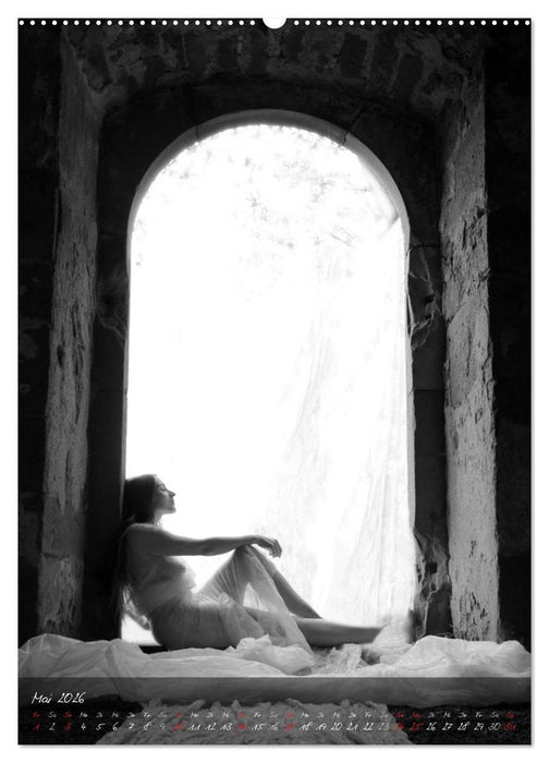 Die nackte Tür - Outdoor Aktfotografie in schwarzweiß (CALVENDO Wandkalender 2026)