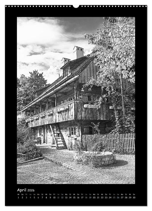 Liebenswertes München 2026 - Stilisierte Fotografien in schwarzweiß (CALVENDO Wandkalender 2026)