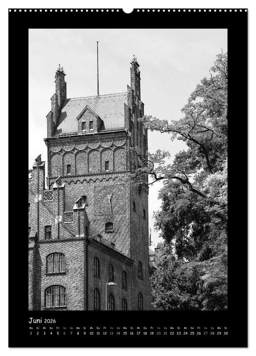 Liebenswertes München 2026 - Stilisierte Fotografien in schwarzweiß (CALVENDO Wandkalender 2026)