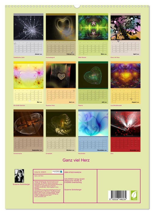 Ganz viel Herz (CALVENDO Premium Wandkalender 2026)