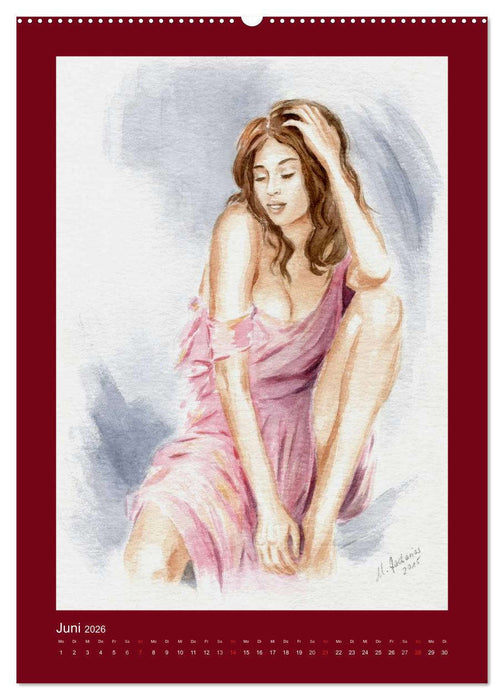 Erotische Malerei - Akt und Dessous (CALVENDO Wandkalender 2026)