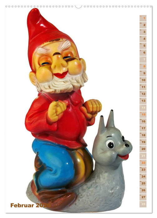 Gartenzwerge: Die rote Zipfelmütze im Beet (CALVENDO Premium Wandkalender 2026)