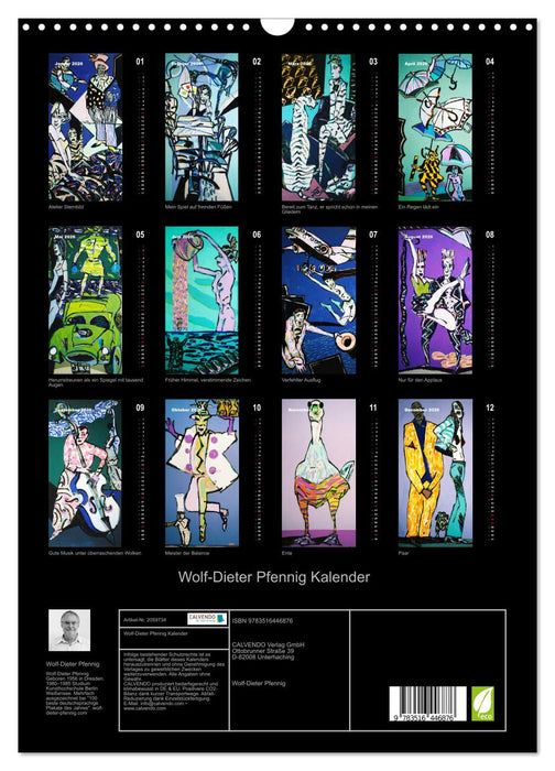 Wolf-Dieter Pfennig Kalender (CALVENDO Wandkalender 2026)