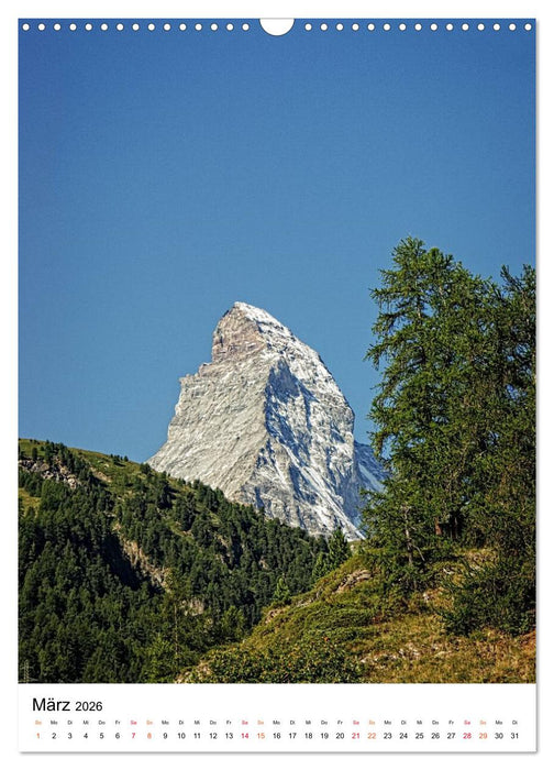 Horu Matterhorn im Hochformat (CALVENDO Wandkalender 2026)
