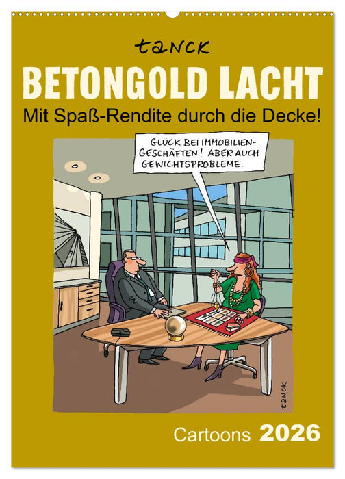 Betongold lacht - Cartoons (CALVENDO Wandkalender 2026)