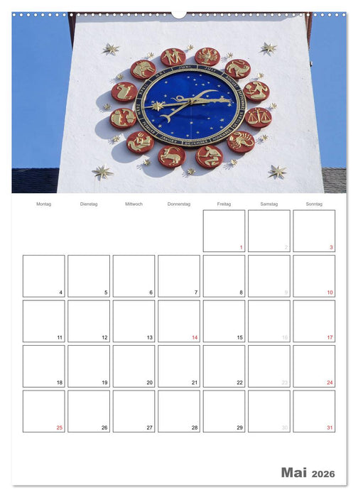 Historische Uhren (CALVENDO Premium Wandkalender 2026)