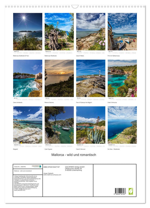 Mallorca - wild und romantisch (CALVENDO Wandkalender 2026)