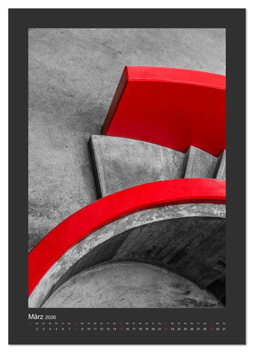 Plakative Architektur (CALVENDO Premium Wandkalender 2026)