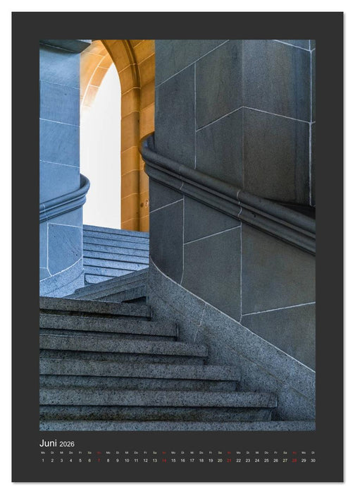 Plakative Architektur (CALVENDO Premium Wandkalender 2026)