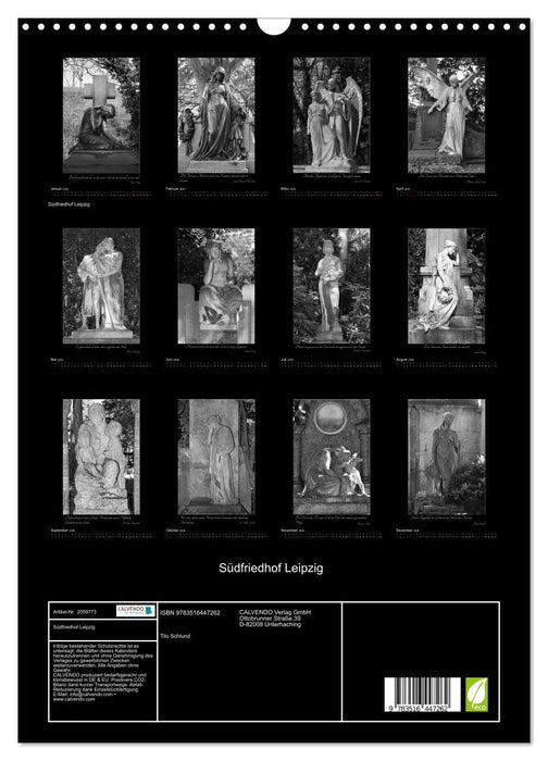 Südfriedhof Leipzig (CALVENDO Wandkalender 2026)
