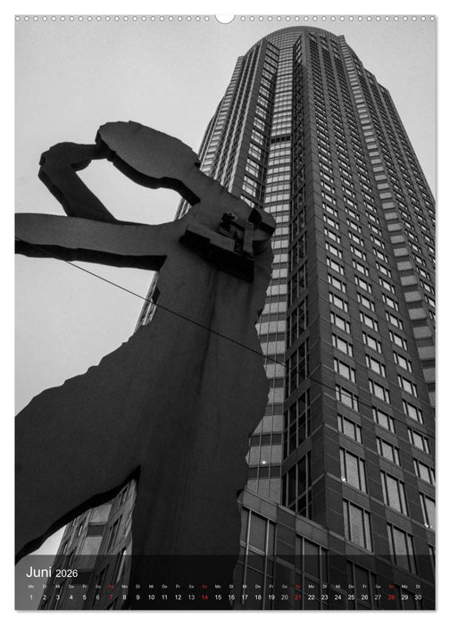 Frankfurt monochrom (CALVENDO Premium Wandkalender 2026)