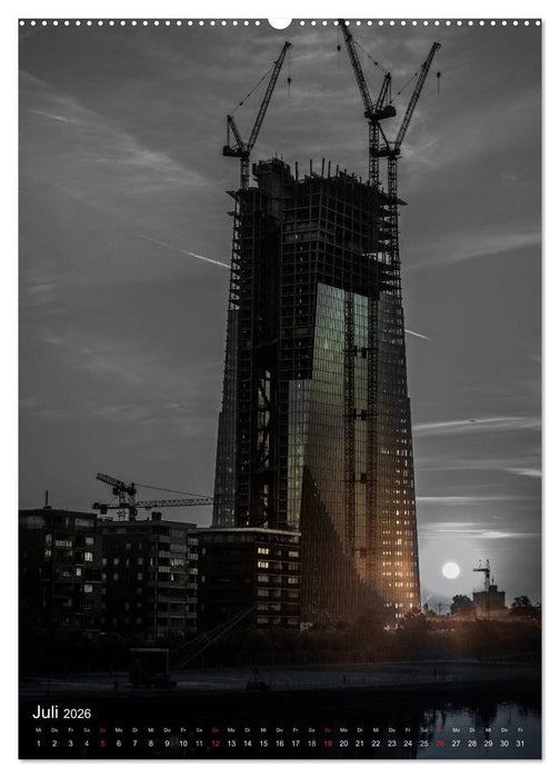 Frankfurt monochrom (CALVENDO Premium Wandkalender 2026)
