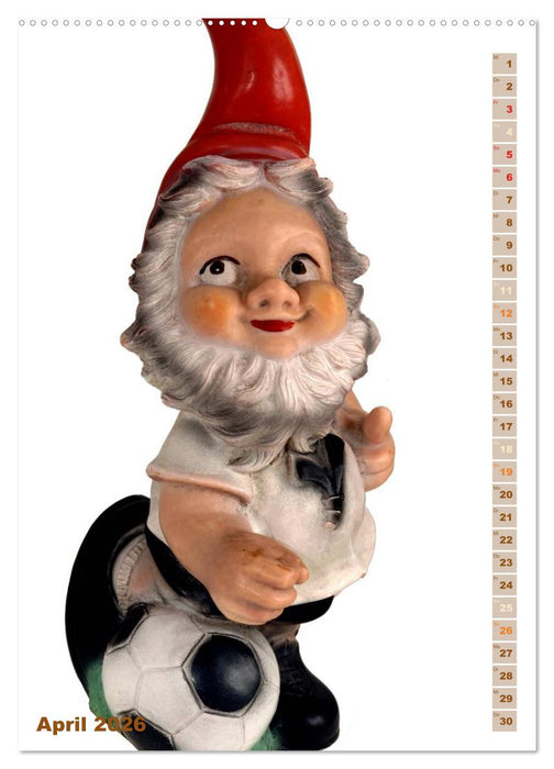 Gartenzwerge: Die rote Zipfelmütze im Beet (CALVENDO Wandkalender 2026)