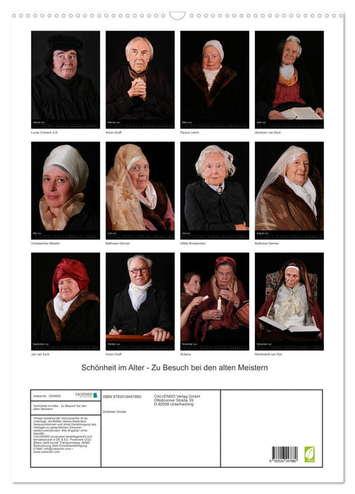 Schönheit im Alter - Zu Besuch bei den alten Meistern (CALVENDO Wandkalender 2026)