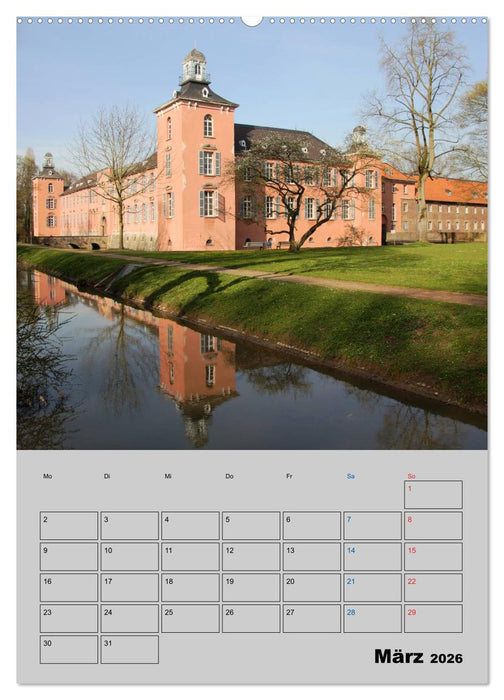 Düsseldorfer Burgen und Schlösser (CALVENDO Premium Wandkalender 2026)