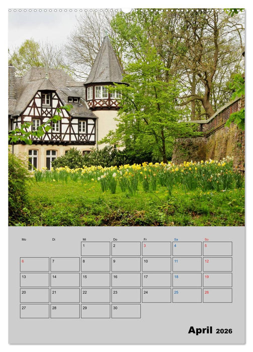 Düsseldorfer Burgen und Schlösser (CALVENDO Premium Wandkalender 2026)