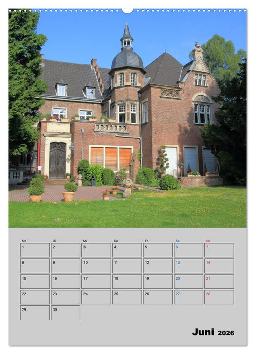 Düsseldorfer Burgen und Schlösser (CALVENDO Premium Wandkalender 2026)