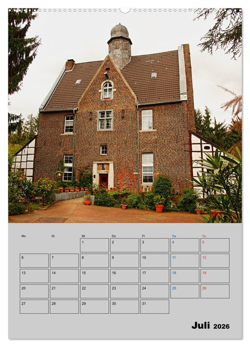 Düsseldorfer Burgen und Schlösser (CALVENDO Premium Wandkalender 2026)