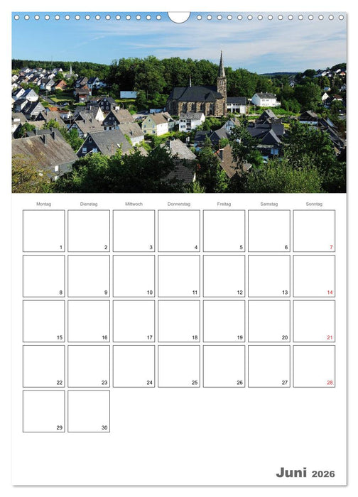 Das Siegerland (CALVENDO Wandkalender 2026)