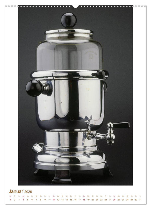 Espressokocher mit Geschichte: Kaffee ist fertig (CALVENDO Wandkalender 2026)