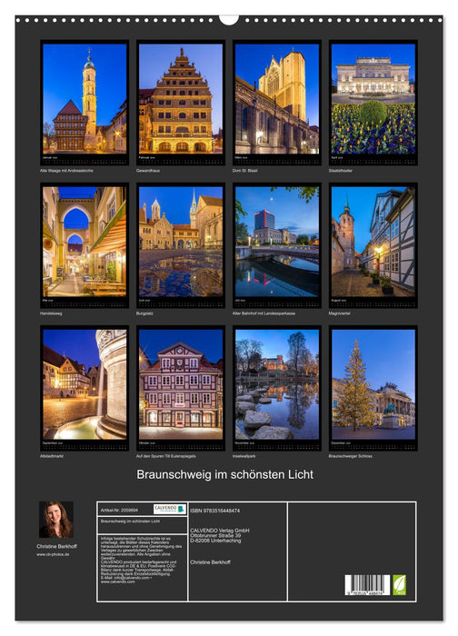 Braunschweig im schönsten Licht (CALVENDO Wandkalender 2026)