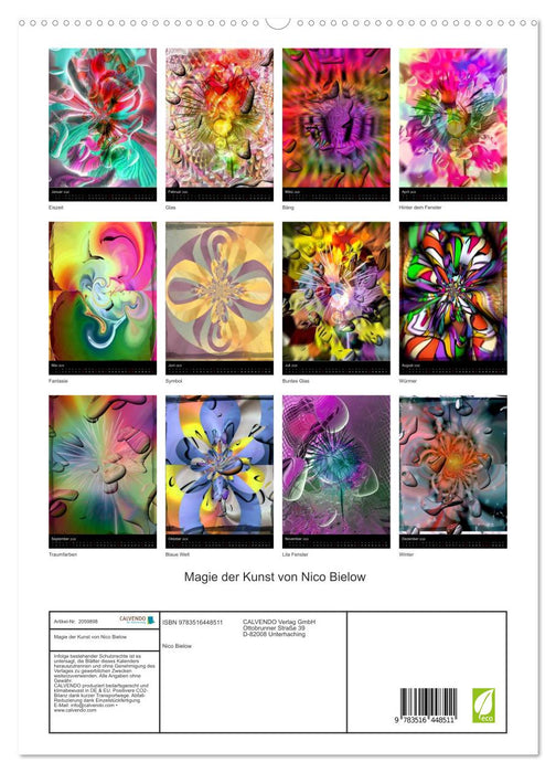 Magie der Kunst von Nico Bielow (CALVENDO Premium Wandkalender 2026)