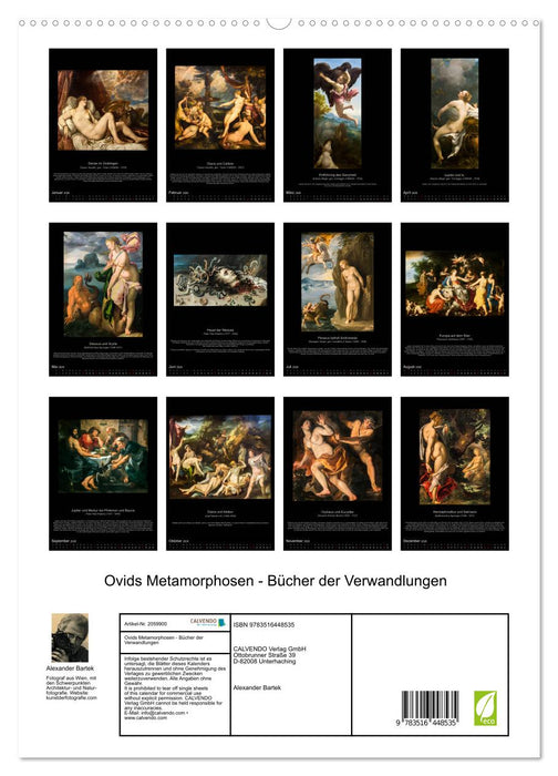 Ovids Metamorphosen - Bücher der Verwandlungen (CALVENDO Premium Wandkalender 2026)