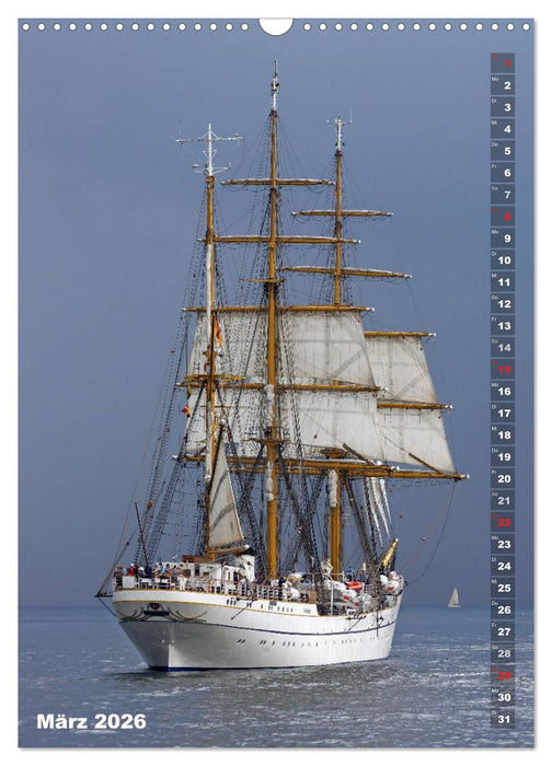 Segelromantik - Großsegler auf der Ostsee (CALVENDO Wandkalender 2026)