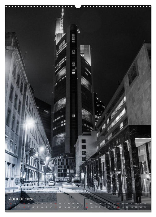 Frankfurt monochrom (CALVENDO Wandkalender 2026)