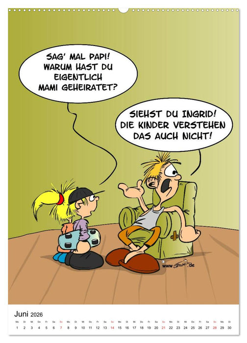 Trumix Cartoons - Nichts geht mehr (CALVENDO Premium Wandkalender 2026)
