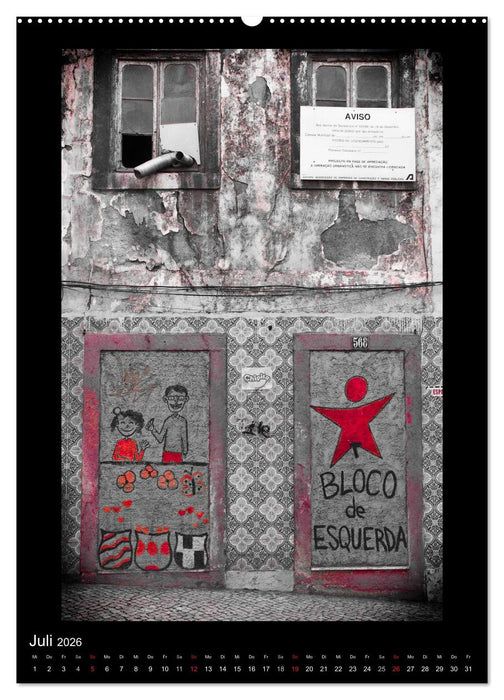 Lissabon Straßen im Licht (CALVENDO Premium Wandkalender 2026)