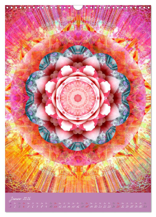 Blühende Mandalas (CALVENDO Wandkalender 2026)