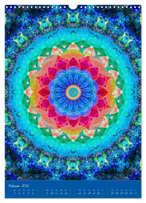 Blühende Mandalas (CALVENDO Wandkalender 2026)