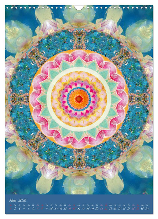 Blühende Mandalas (CALVENDO Wandkalender 2026)