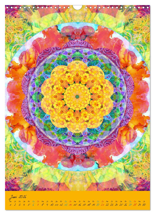 Blühende Mandalas (CALVENDO Wandkalender 2026)
