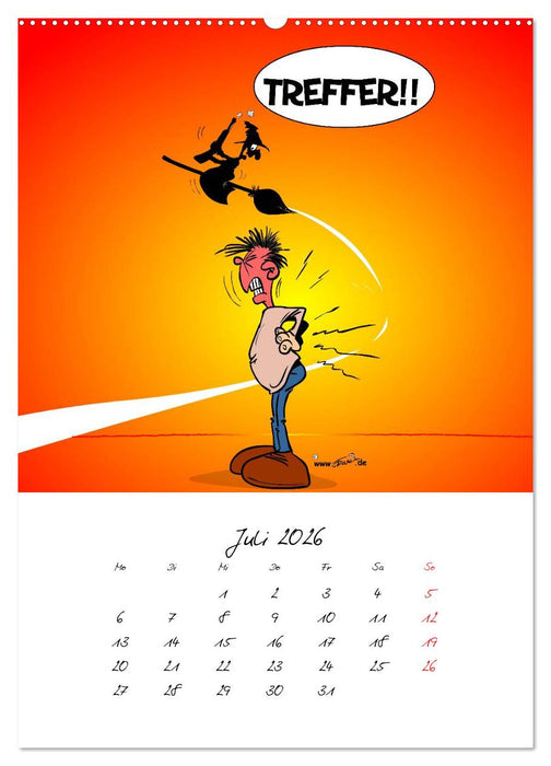 Trumix Cartoons - Gesundheit (CALVENDO Premium Wandkalender 2026)