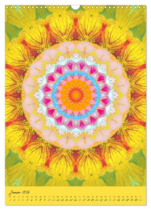 Mandala Energien (CALVENDO Wandkalender 2026)