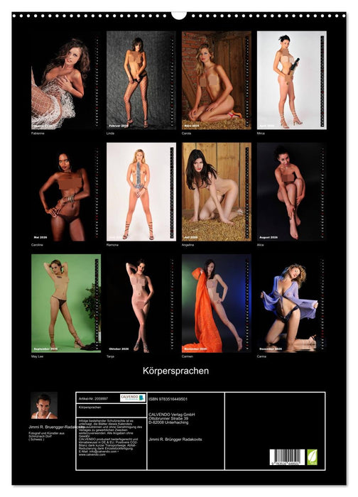 Körpersprachen (CALVENDO Wandkalender 2026)