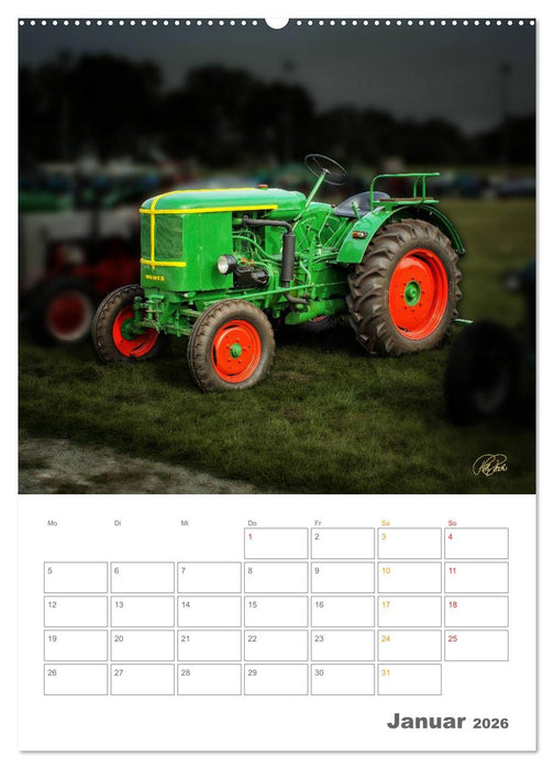 Oldtimer - mein Trecker (CALVENDO Premium Wandkalender 2026)