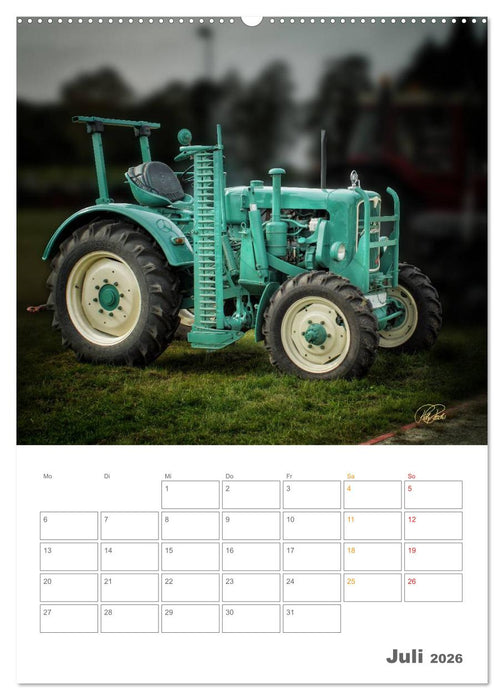 Oldtimer - mein Trecker (CALVENDO Premium Wandkalender 2026)