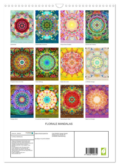 FLORALE MANDALAS (CALVENDO Wandkalender 2026)